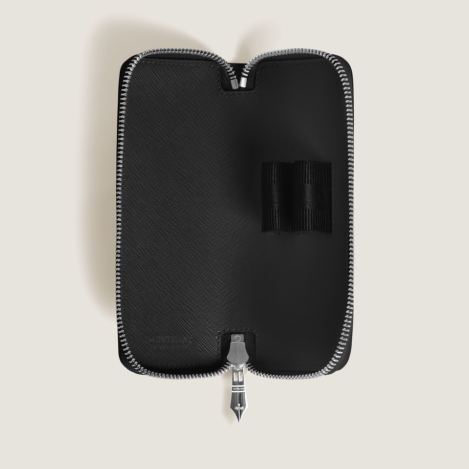Sartorial 2-Pen Pouch with Zip - 3