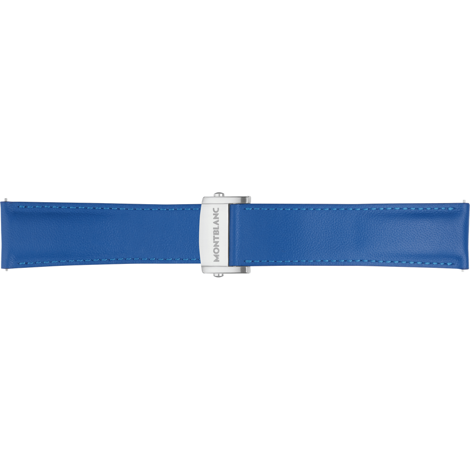 Summit 2 Sapphire Blue Leather Strap - 1