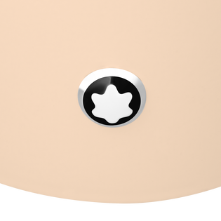 Round Pen Holder in Ivory Colored Lacquer Wood 