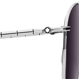 Squared Sunglasses with Silver Coloured Metal Frame