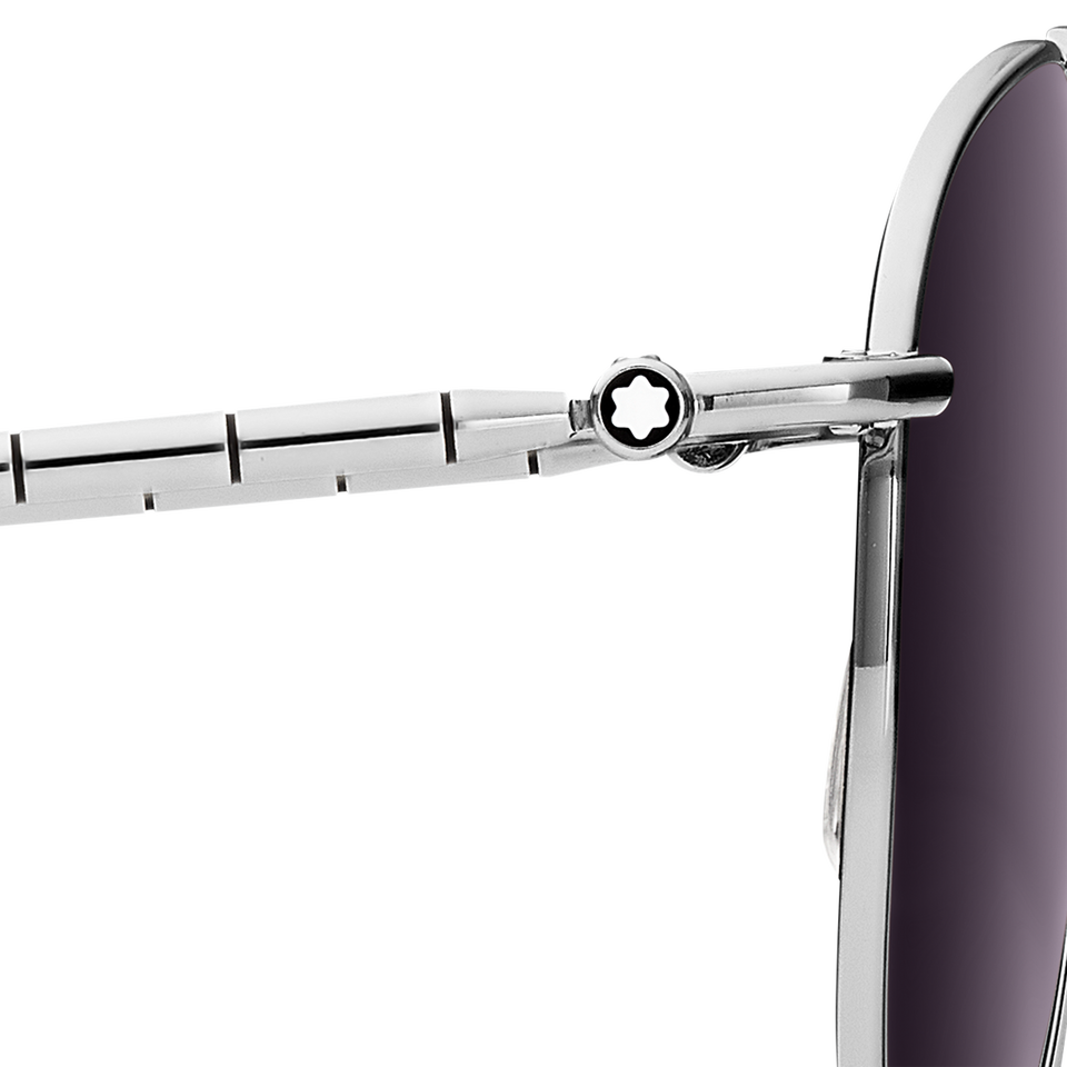 Squared Sunglasses with Silver Coloured Metal Frame - 2