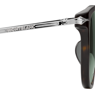Round Sunglasses with Havana Acetate Frame