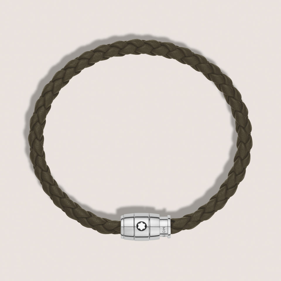 Bracelet Small, Soft Leather, Khaki - 3