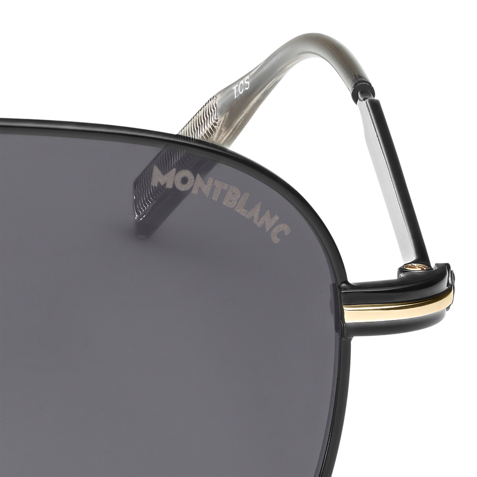 Squared Sunglasses with Black Colored Metal Frame - 2