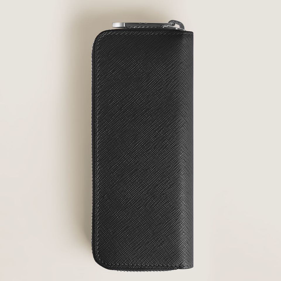 Sartorial 2-Pen Pouch with Zip - 4
