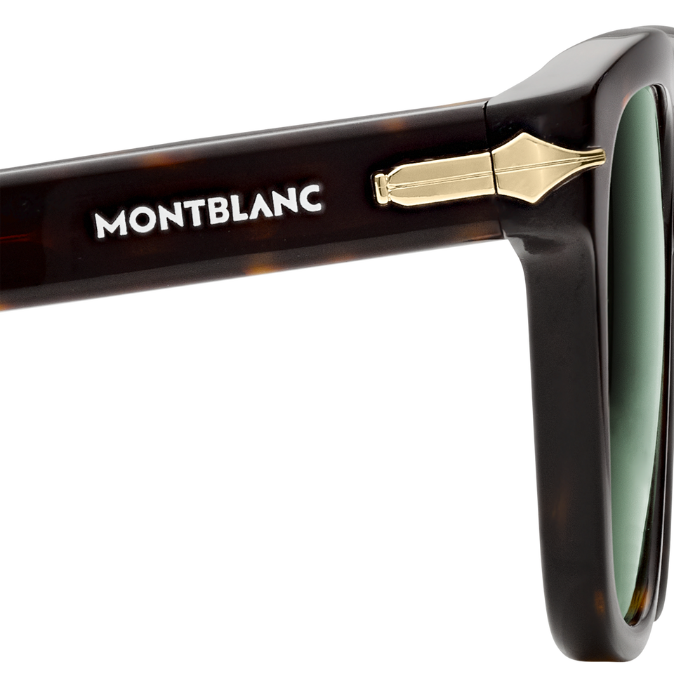 Squared Sunglasses with Havana Coloured Acetate Frame (M) - 1