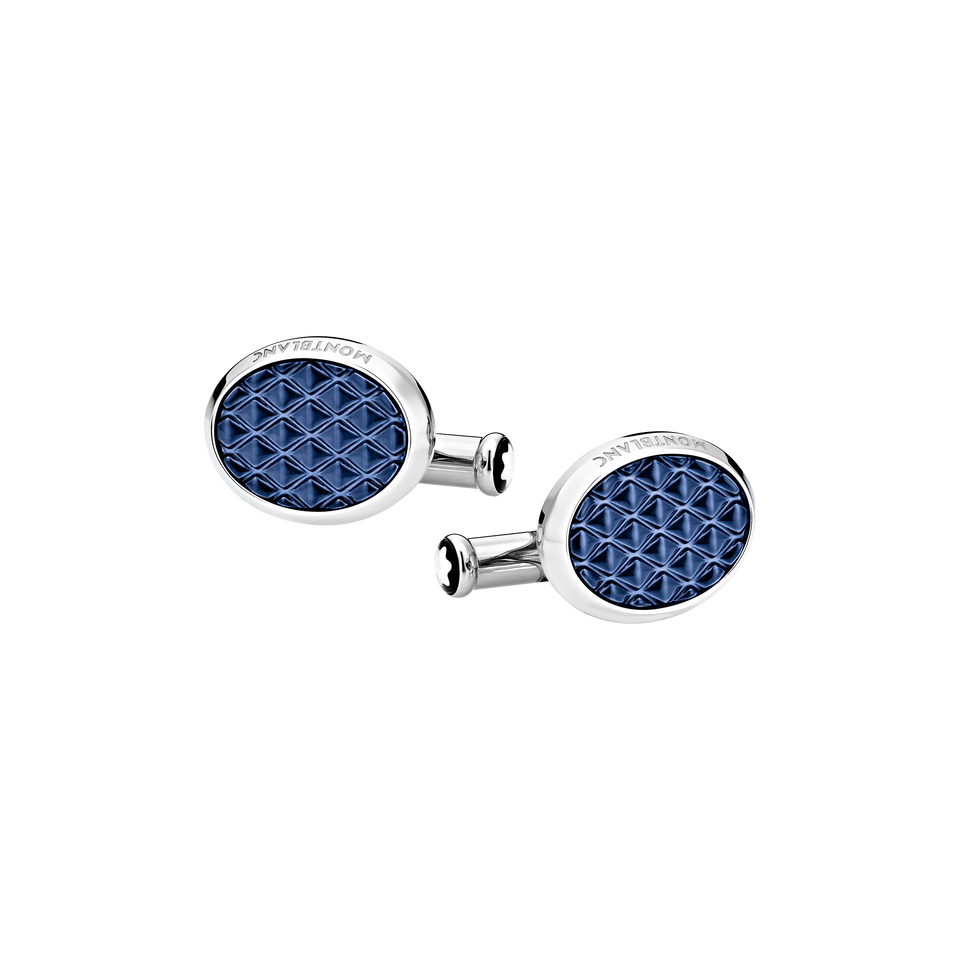 Meisterst&uuml;ck Cufflinks Oval Steel Lacquer - 1