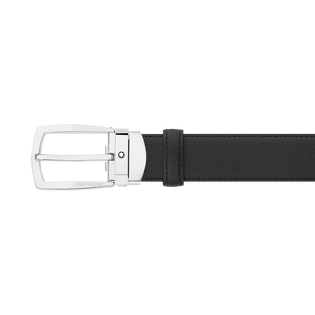 Black 30 mm leather belt
