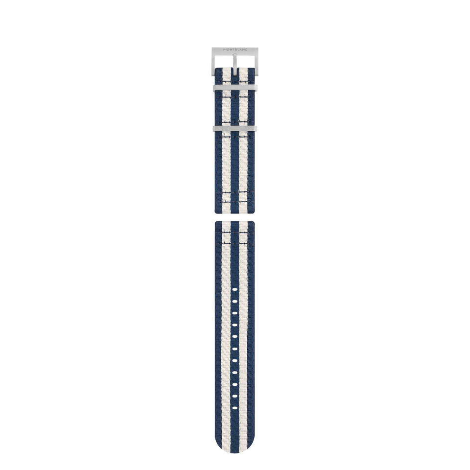 Blue & White Nylon Strap - 1