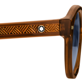 Round Sunglasses with Brown Coloured Acetate Frame