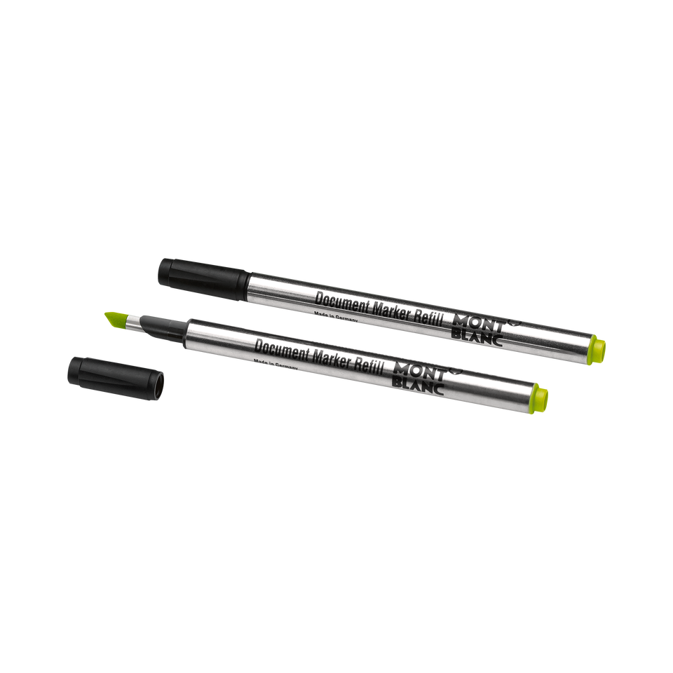 2 Document Marker Refills, Luminous Green - 2