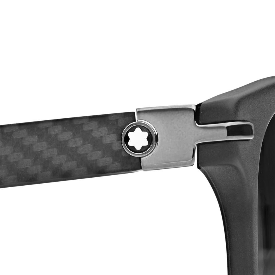 Squared Sunglasses with Black Colored Acetate Frame - 4