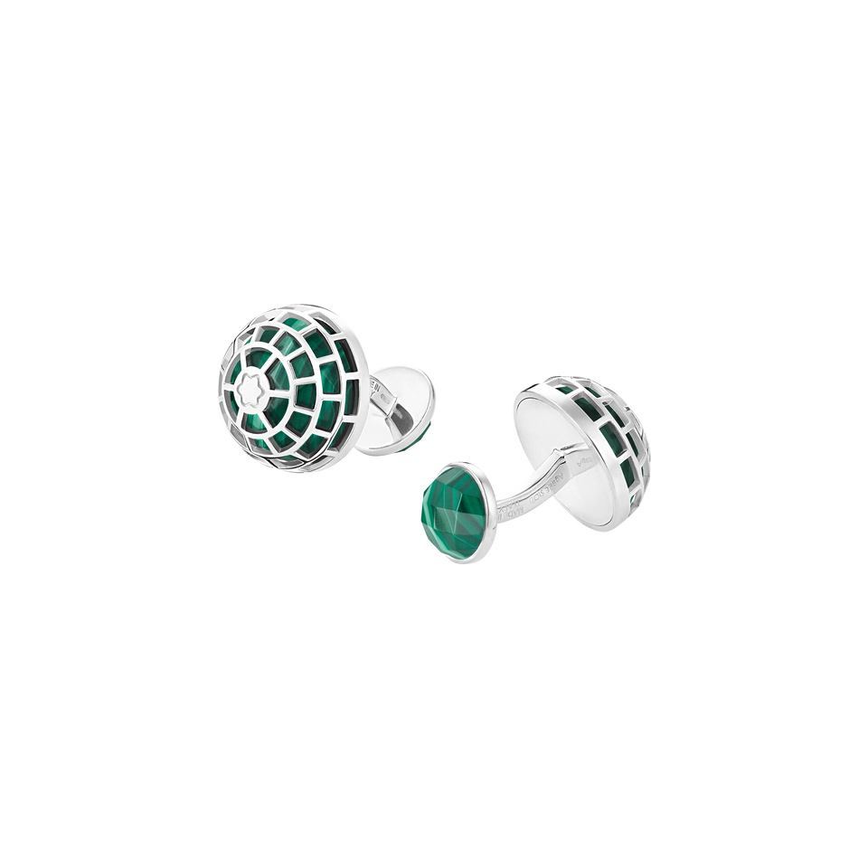 Montblanc Meisterst&uuml;ck Cufflinks with Malachite stone - 3