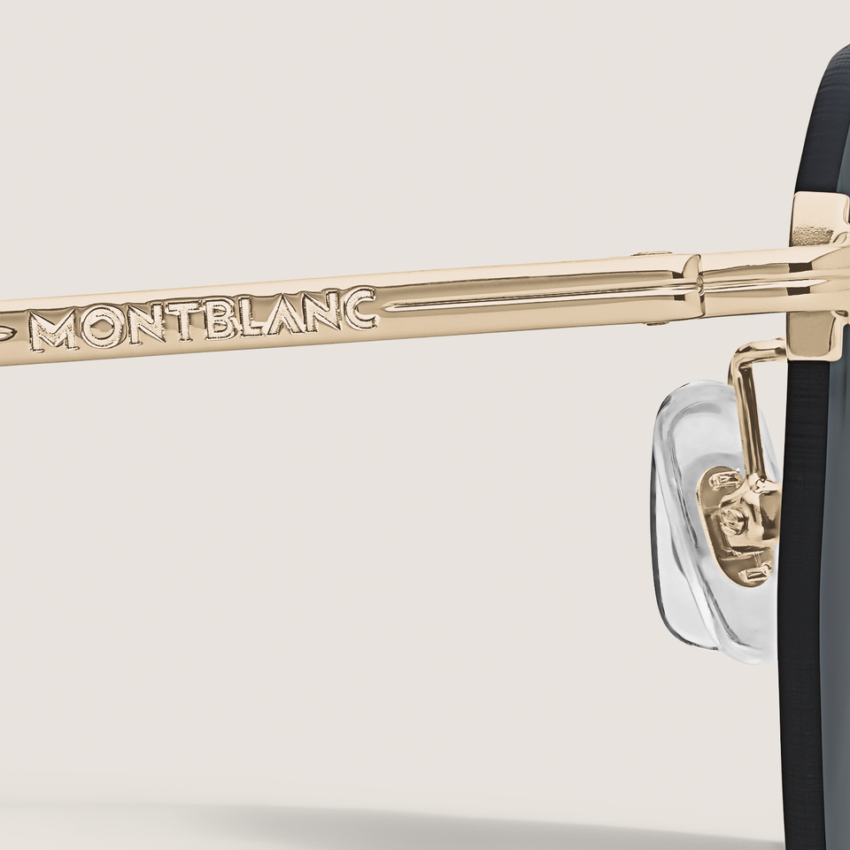 Round Sunglasses with Gold Coloured Metal Frame - 3