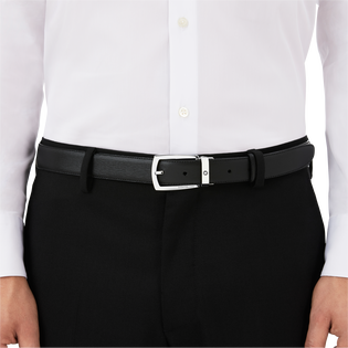 Black 30 mm leather belt