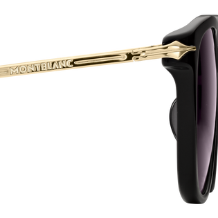 Round Sunglasses with Black Coloured Acetate Frame