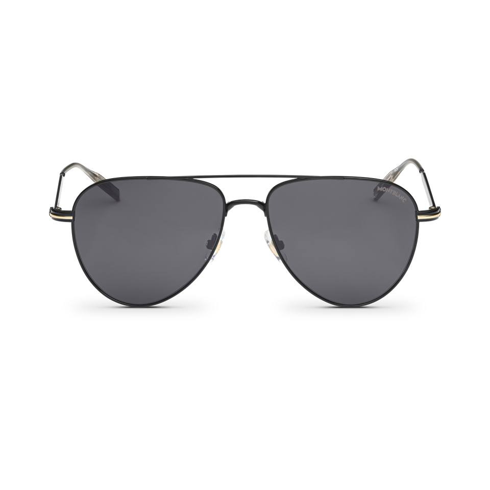 Squared Sunglasses with Black Colored Metal Frame - 1