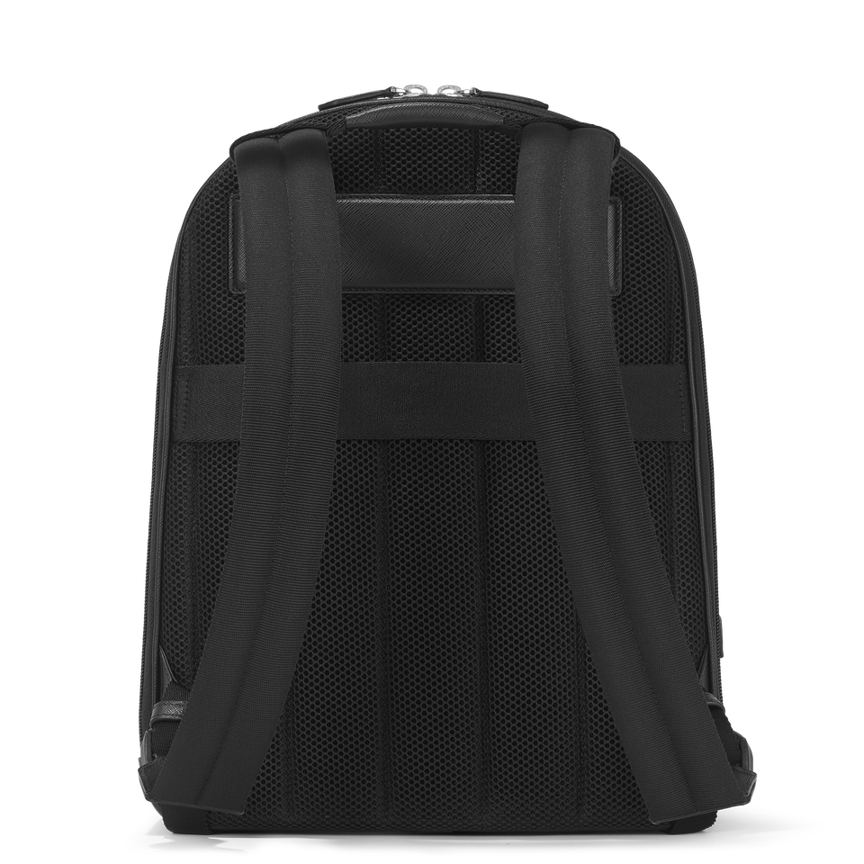 Medium Backpack with 3 Compartments in Sartorial Leather - 4