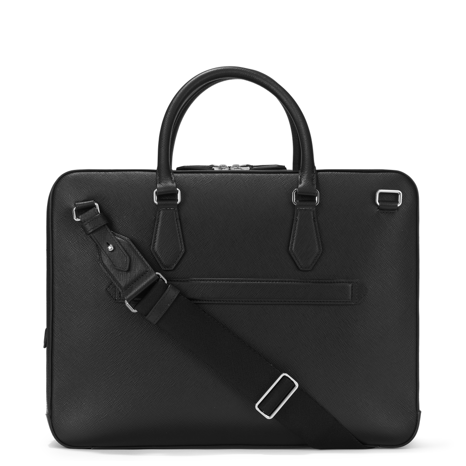 Large Briefcase in Sartorial Leather - 3