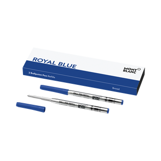 2 Ballpoint Refills, Royal Blue - Broad