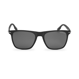 Squared Sunglasses with Black Colored Acetate Frame