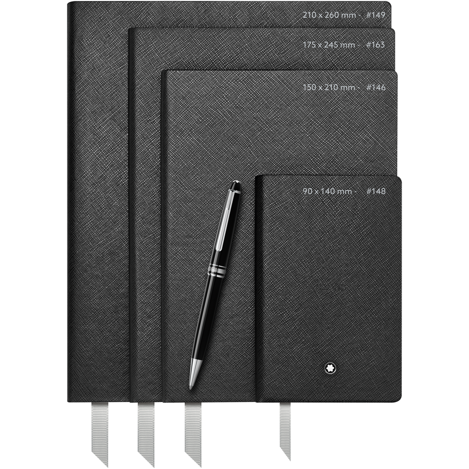 Montblanc Fine Stationery 2 Notebooks #146 Slim, Red, blank for Augmented Paper - 2